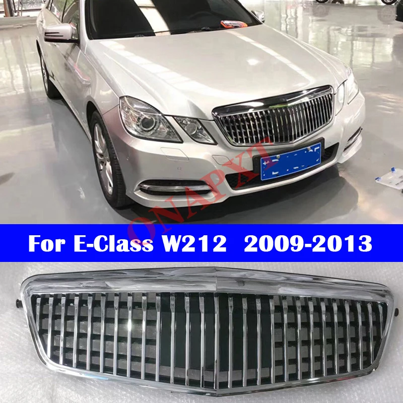 

Автомобильный модифицированный бампер для Mercedes-Benz E-Class W212 2009-2013 для Maybach, Стайлинг автомобиля, средняя решетка, вертикальный центральный гриль