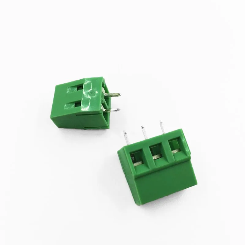 10Pcs KF128-2Pin/3Pin 2.54 / 3.5 / 3.81 / 5.0 / 7.5mm Spacing Terminal Block Splice Terminal Screw Type  PCB Screw Terminal