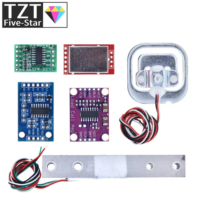 Wägezelle 1KG 5KG 10KG 20KG HX711 AD Modul Gewichtssensor Elektronische Waage Aluminiumlegierung Wägedrucksensor für Arduino – Detail 7
