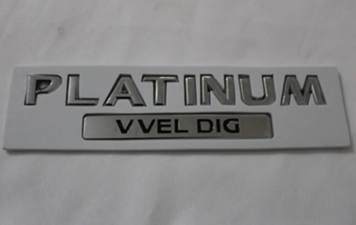 

Chrome ABS PLATINUM VVEL DIG Car Trunk Rear Emblem Badge Decal Stickers OEM