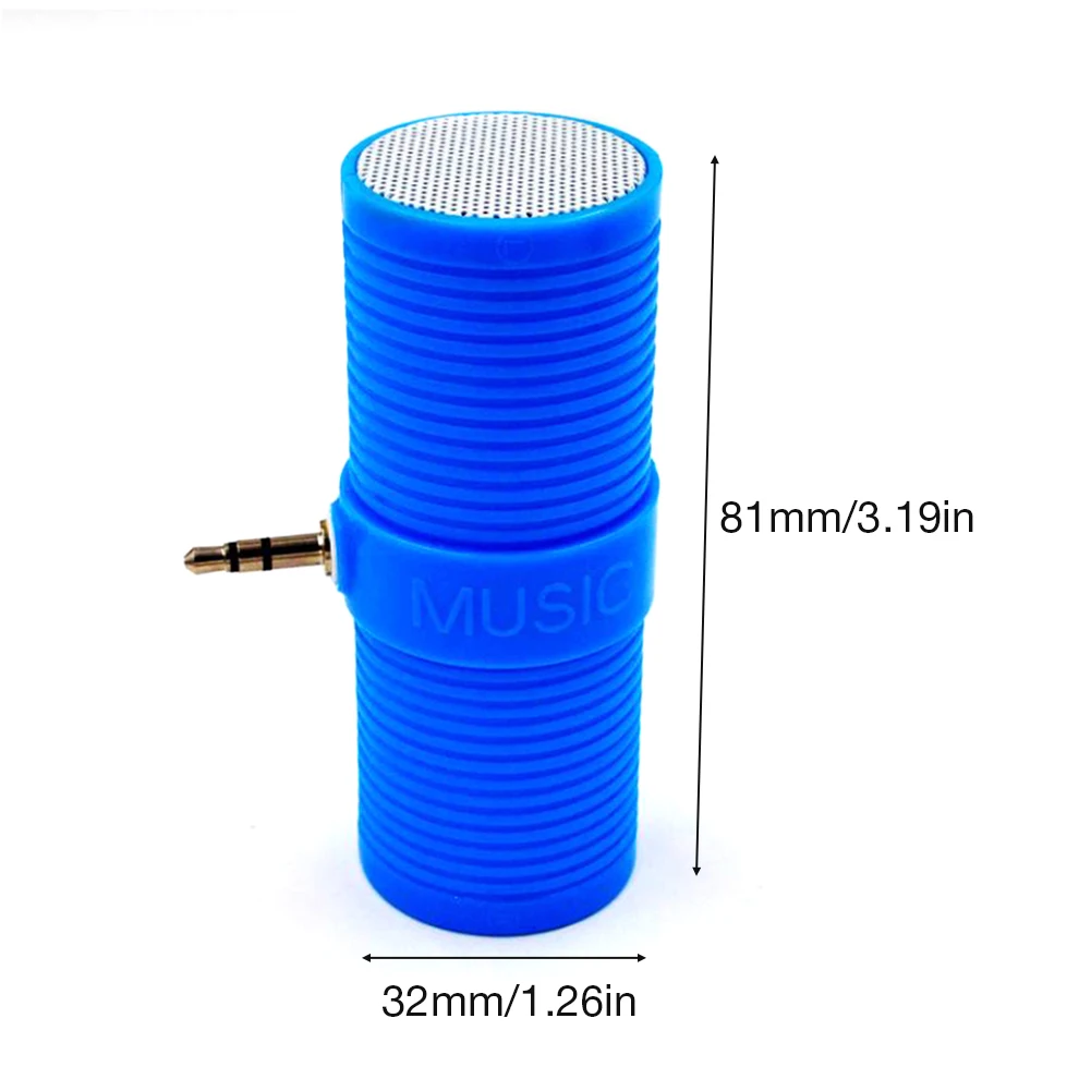 3.5MM In - Line Stereo Mini Speaker Portable Speaker MP3 Music Player Speaker For Mobile Phones Tablets Direct Insert Speaker