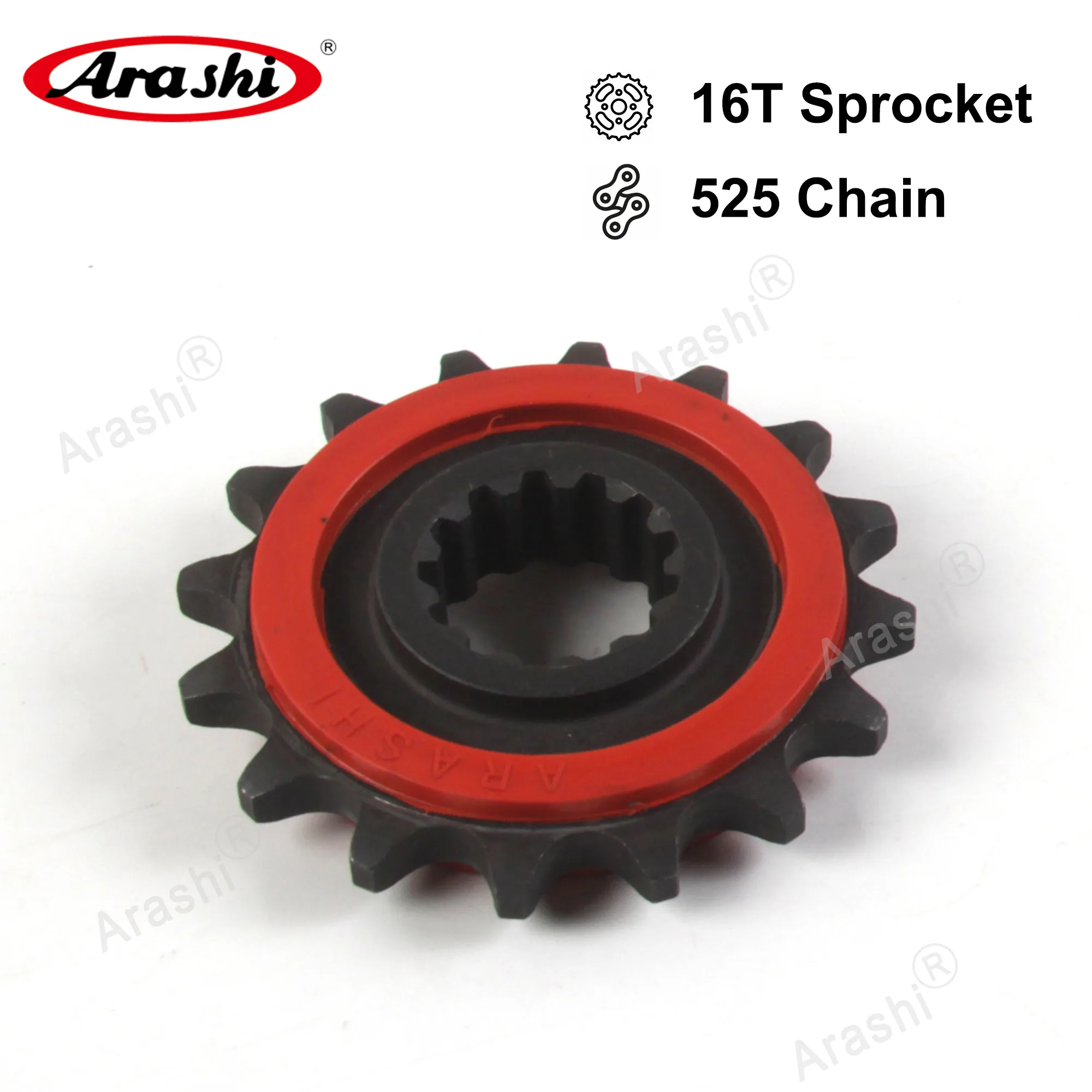 Arashi 16T Front Sprocket For HONDA XL1000 Varadero SD01 / SD02 1999 - 2013 XL 1000 2000 2001 2002 2003 2004 2005 Chain Sprocket