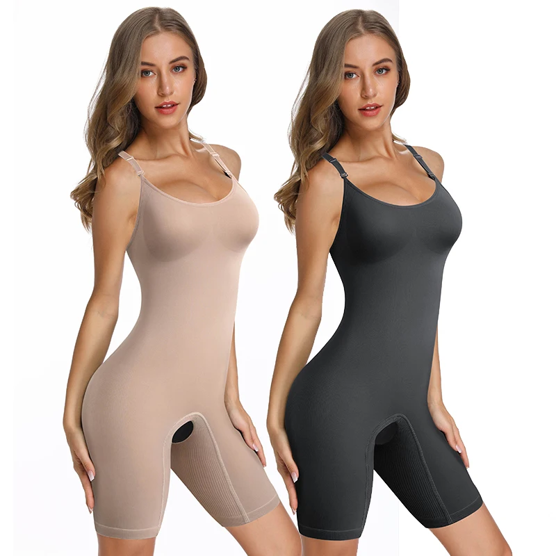 Women Full Body Shaper Firm Tummy Control Shapewear Bodysuit Waist Trainer Cincher Corset Tummy Control Thigh Slimmer Shapewear