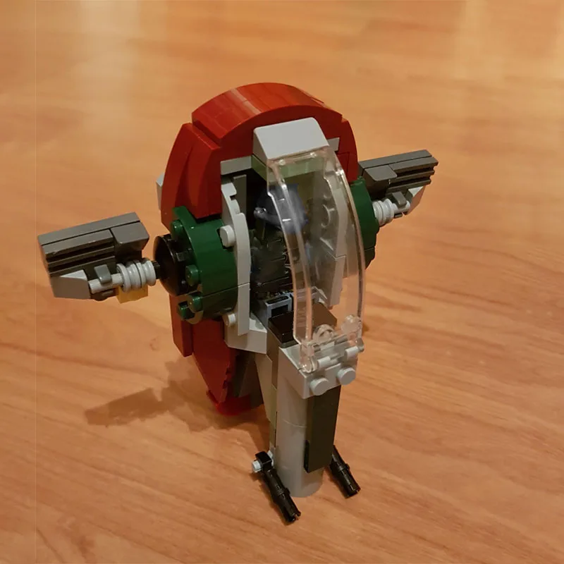 Nowy MOC Slave One 1 Microfighters Model klocków budowlanych Mini kosmiczne kosmiczne cegły Model DIY dekoracje zabawki dla dzieci prezenty dla