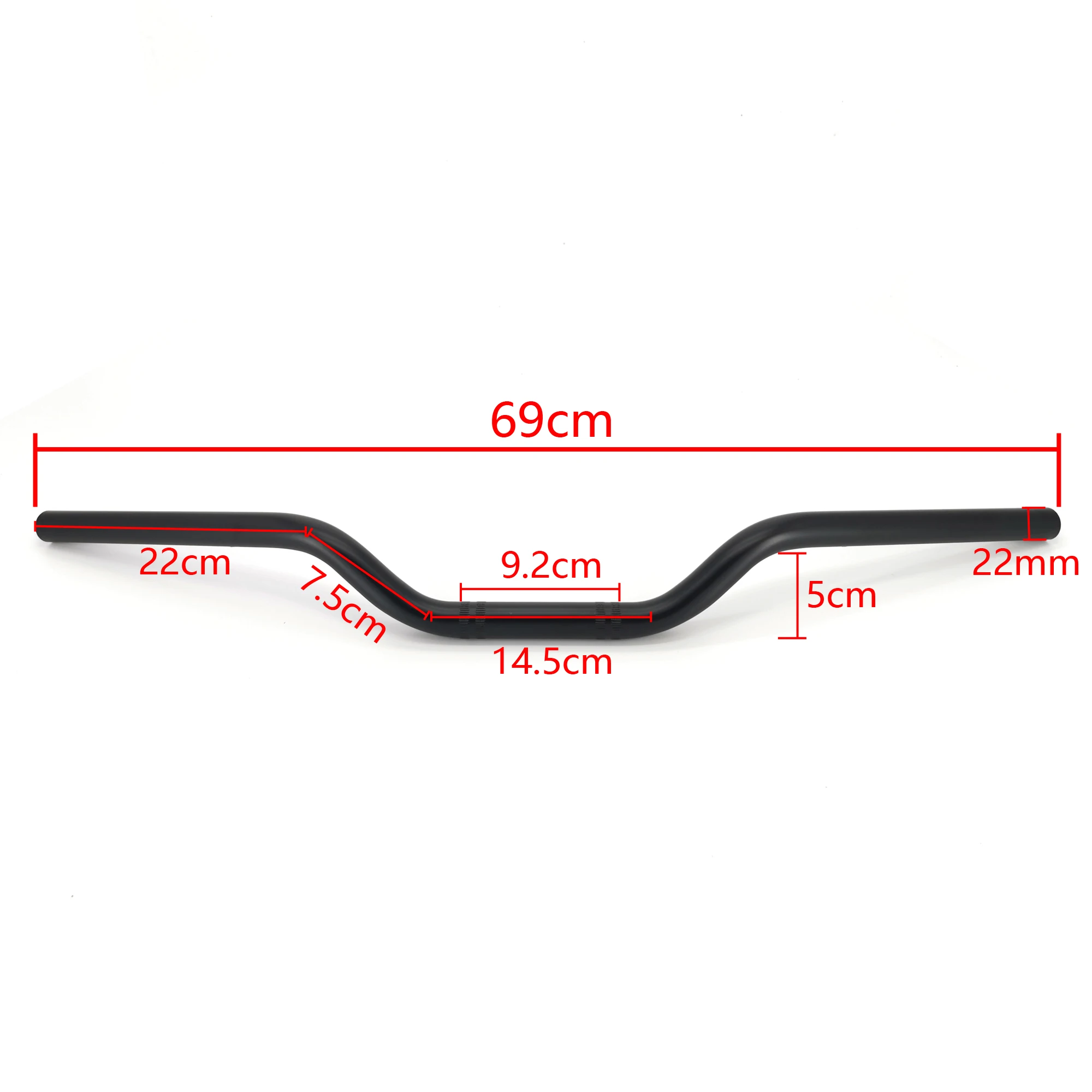 Guidon de Moto Rétro pour Tracker ScramJeff, Volant pour FZ6 XJ6 CB1000R CG125 PCX 7/8 Leoncino 125, 22mm, 500