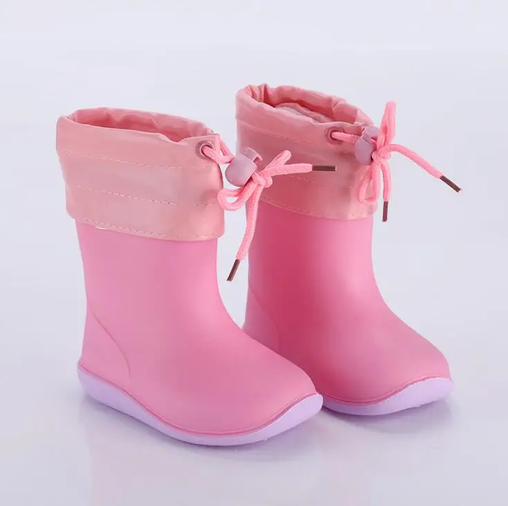 2021 New Children Shoes Toddler Infant Kids Baby Boys Girls PVC Rain Boots Waterproof Non-Slip Shoes Kids Shoes