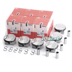 Mahle Pistons & Rings Set Φ85mm 11257558528 STD for BMW E90 E60 128i 328i 528i N52B30A 3.0L 2996CC Naturally Aspirated Engine