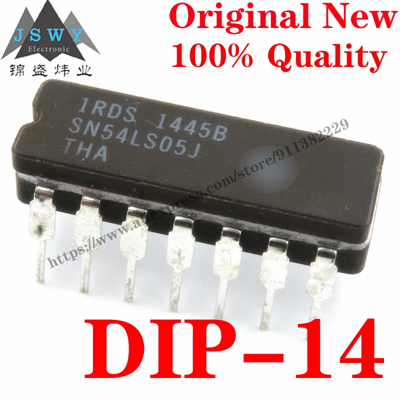 

10~100 PCS SN54LS05J DIP-14 Semiconductor Logic IC Buffer and Line Driver IC Chip with for module arduino Free Shiping SN54LS05J