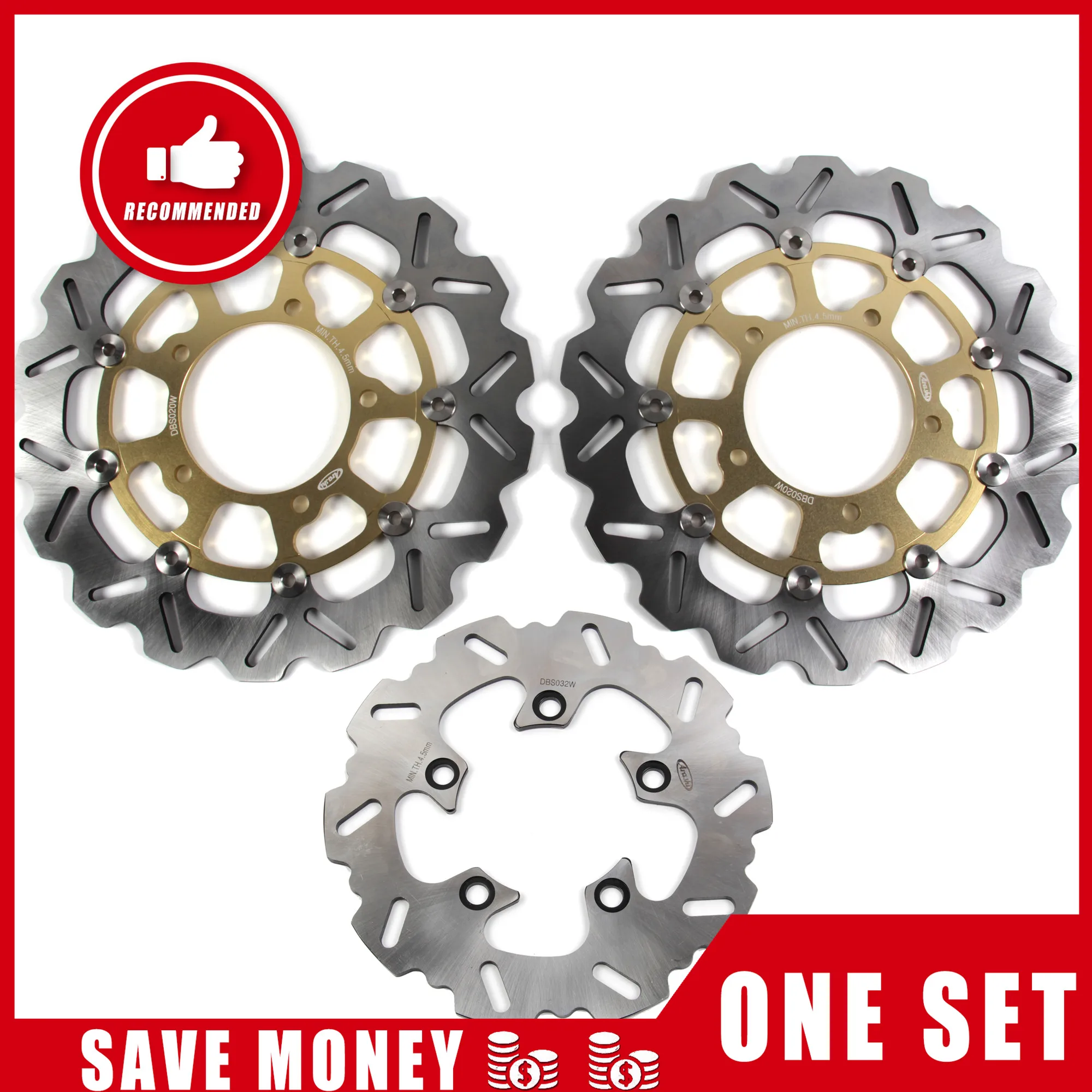 Arashi Voor SUZUKI GSXR750 2006 2007 / GSXR1000 2007 2008 CNC Voor- en Achterrem Schijf Rotor Remblokken GSXR GSX R 750 1000 K7 K8