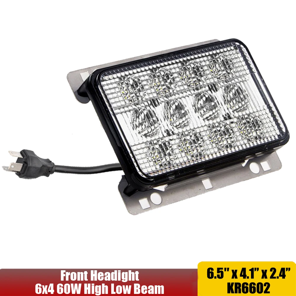 12V 24V 60W Led Tractor Front Headlights AL152328 LED Hood Light Hi/Lo Beam For John Deere 7220, 7320, 7420, 7130, 7230, 7330+