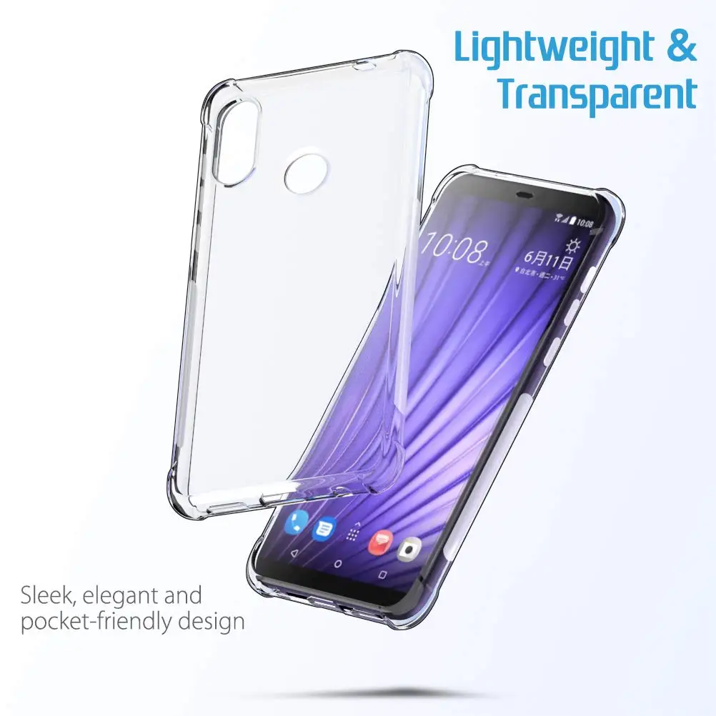 Crystal Silicone TPU Case For HTC Desire 20 Pro 19s 19 Plus 12 s U19e U12 Life U11 U Ultra Transparent Back Cover For HTC U20 5G