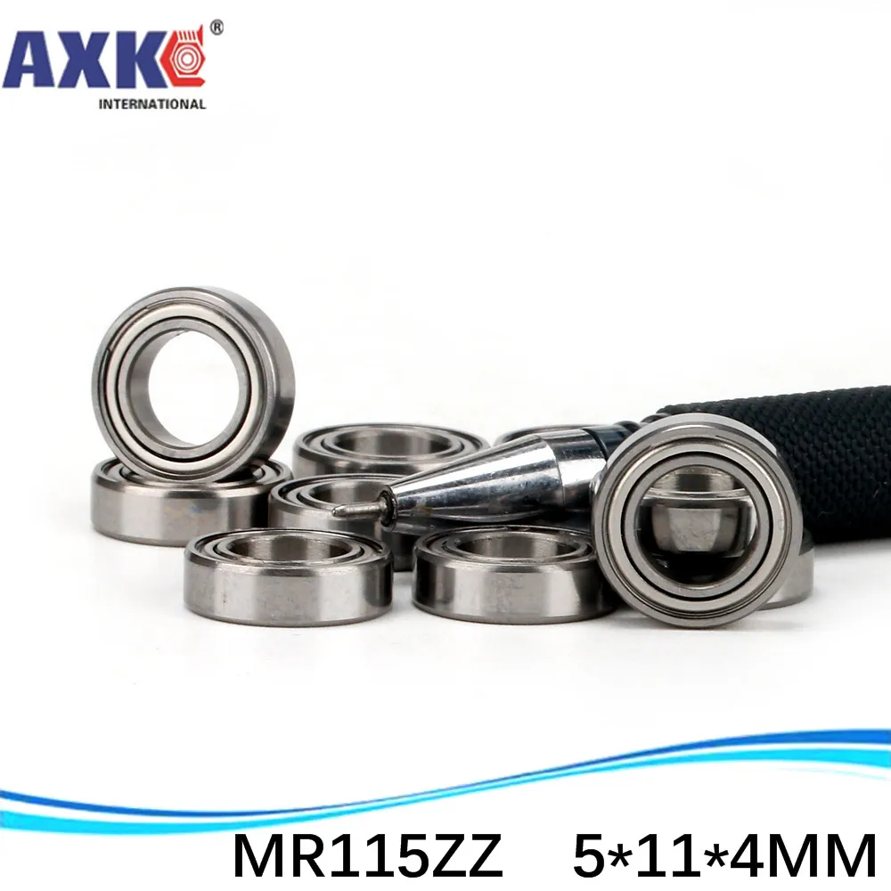 AXK High quality double rubber sealing cover miniature deep groove ball bearing MR115ZZ MR115-2RS SMR115ZZ SMR115-2RS 5*11*4 mm