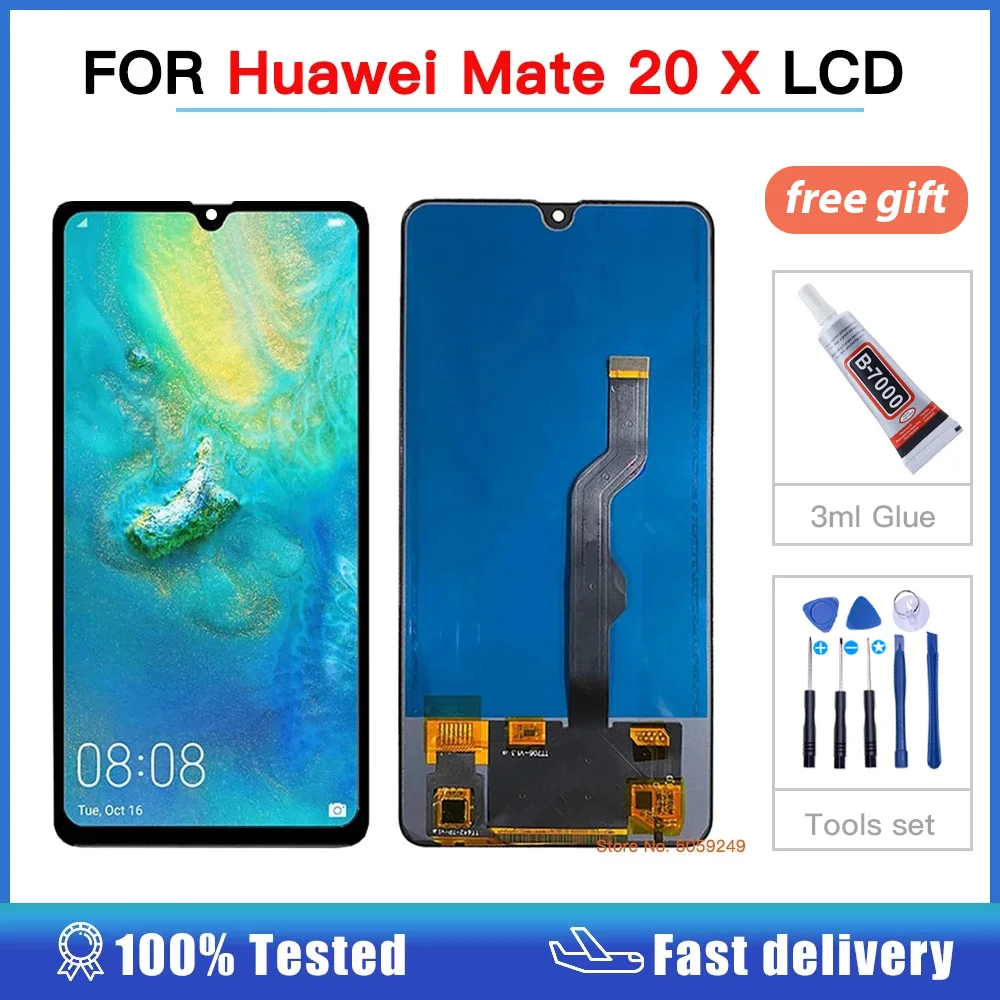 

Oled LCD FOR Huawei Mate 20X 20 X EVR-L29 EVR-AL00 TL00 LCD Display TOUCH Screen Digitizer Assembly For huawei Mate20X LCD