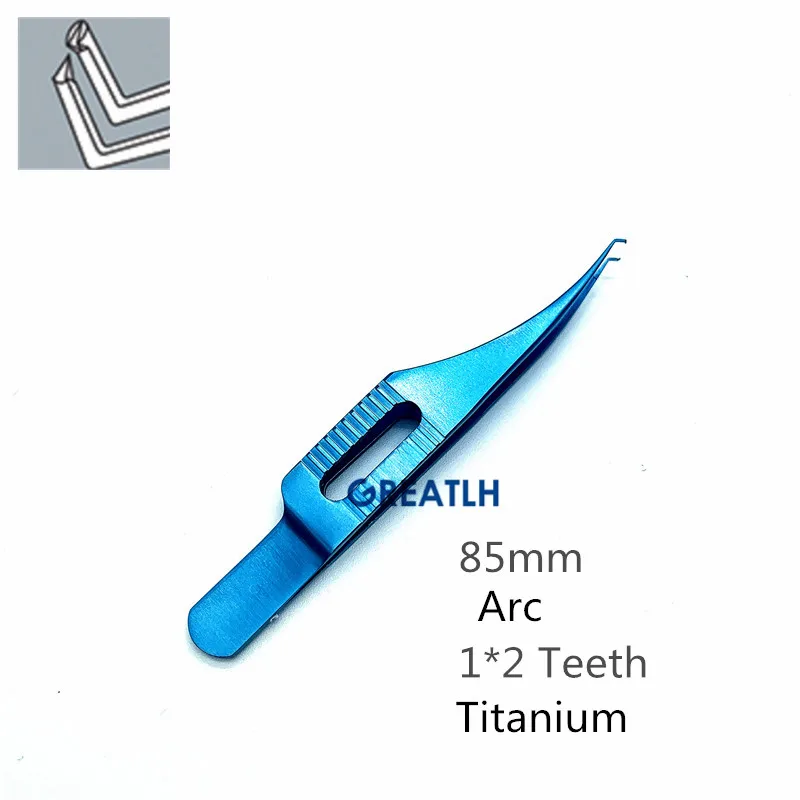 Ophthalmic Forceps 115mm Dental Tissue Forceps 85mm Colibri Toothed Clamp Tweezer Veterinary Surgical Instrument