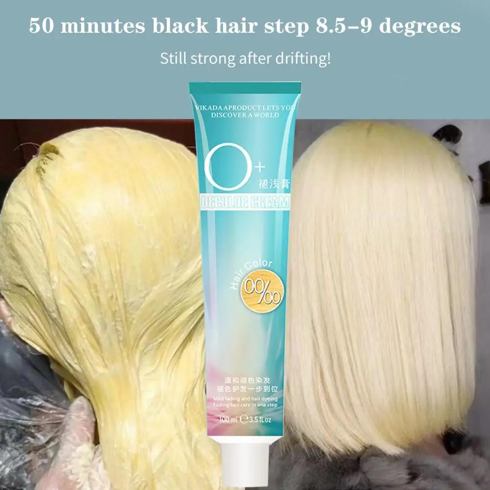 

Quick Fading Hair Bleach Cream Non-Irritating Natural Extract Professional Milk Long Lasting Hair Bleaching Agent for Lady