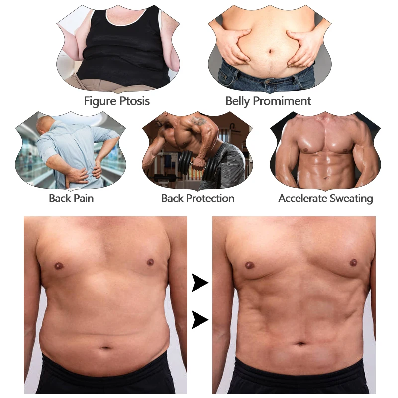 Homens trainer cintura cinto de emagrecimento sauna shaper do corpo espartilho para perda de peso abdômen trimmer cinto suor treino queimador de