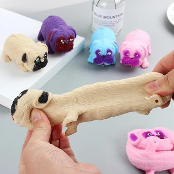 Leuke Pug Knijpen Stress Speelgoed Squishy Vent Decompressie Speelgoed Grappig Party Gunsten