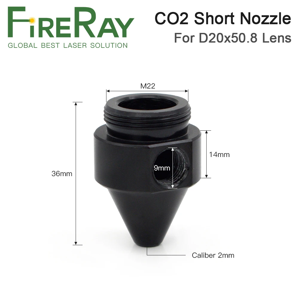 Fireray Air Nozzle for 20x50.8mm Lens or Laser Head for CO2 Laser Cutting Engraving Machine