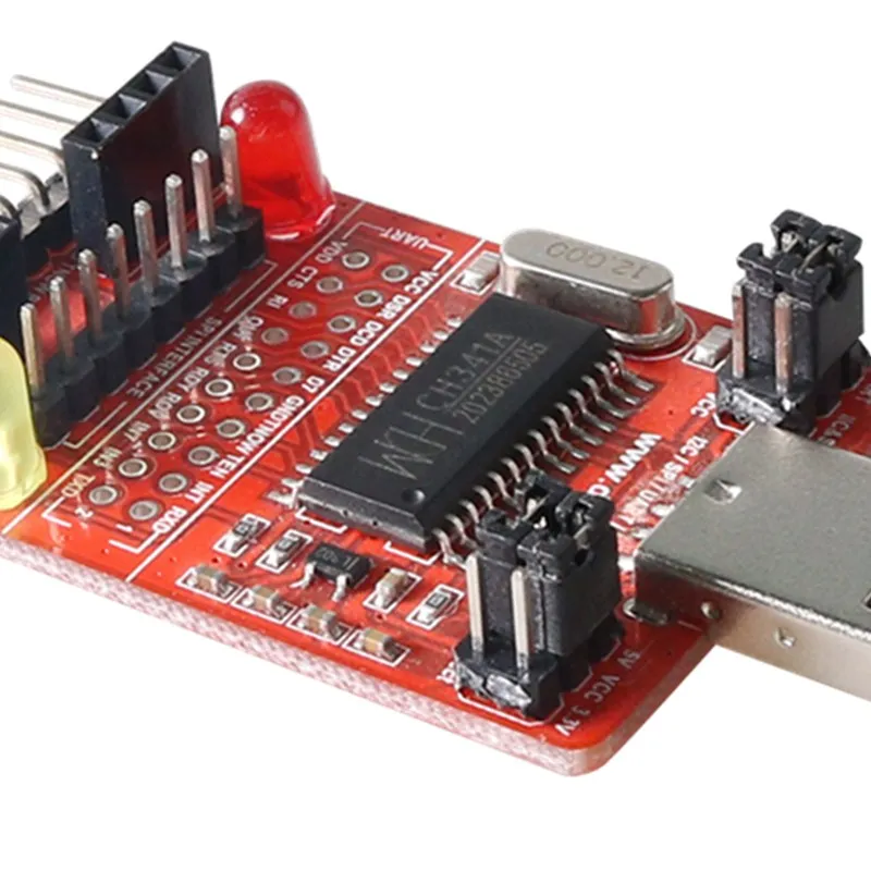 الكل في واحد متعدد الوظائف CH34A USB إلى I2C/SPI/UART/IIC /TTL/ISP محول الطباعة منفذ متوازي EPP/MEM USB إلى STC ISP تنزيل