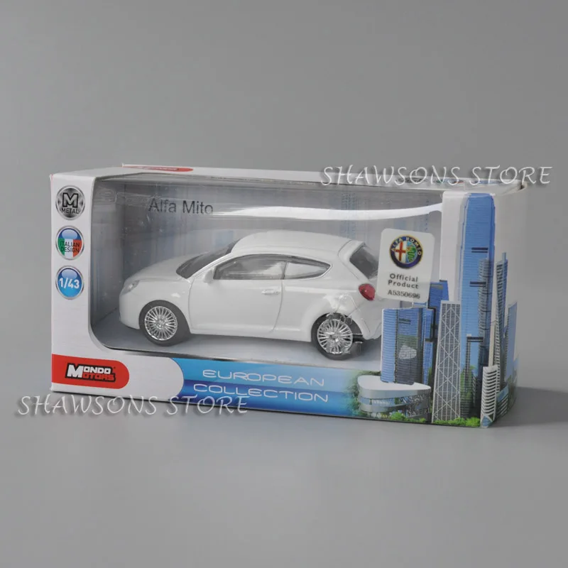 1:43 Scale Diecast Car Model Toys Alfa Mito Miniature Replica