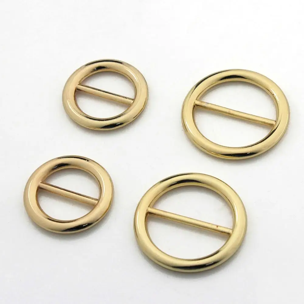 1pcs Zinc Alloy High quality Round Adustalbe Buckle for Wind Coat Bag Strap Leathercraft Bag Parts Accessories