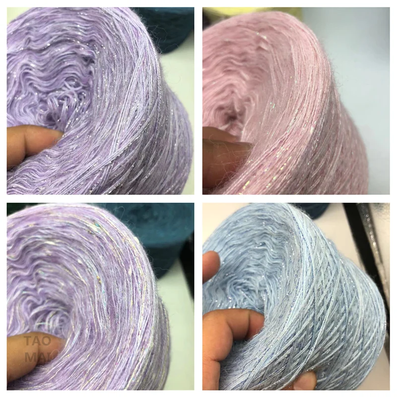 250g Worsted Cashmere and Silk Mohair Yarn DIY Sweater Coat Super Soft Scarf Shawl Knitting Crochet Yarn Wool Blended Yarn