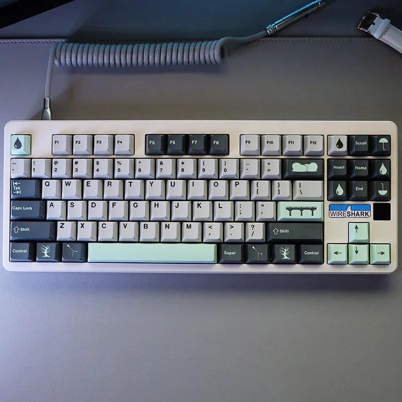 140 Keys GMK Rainy Day Keycaps PBT Dye Sublimation Mechanical