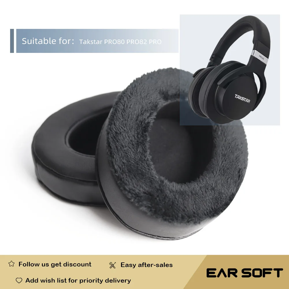 Earsoft Replacement Ear Pads Cushions for Takstar PRO80 PRO82 PRO Headphones Earphones Earmuff Case Sleeve Accessories