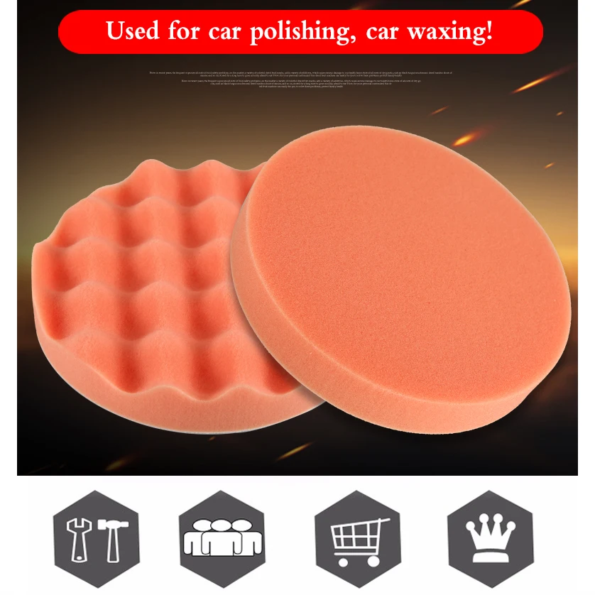 Polishing Pad Car Polishing Sponge 6Pcs 2\