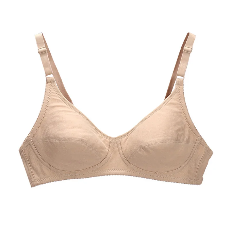 Wygodny miękki bawełniany Bralette duży biust 30-44 A B C kubek duży biustonosz w klatce piersiowej stare młode kobiety w średnim wieku codzienne noszenie bh Life C25