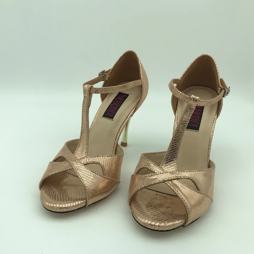 Zapatos de baile de tango argentino, zapatos de fiesta, zapatos de boda, suela de cuero T6226LGL, tacón de 9cm, 7,5 cm, disponible, envío gratis