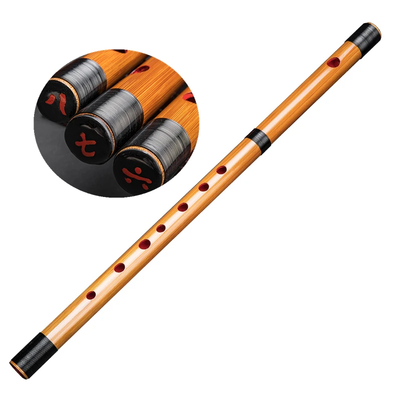 

High Quality Japanese Flute Shinobue Flauta 6/7/8 Hon Bitter Bamboo Without Membrane Hole Piccolo Portable Musical Instrument