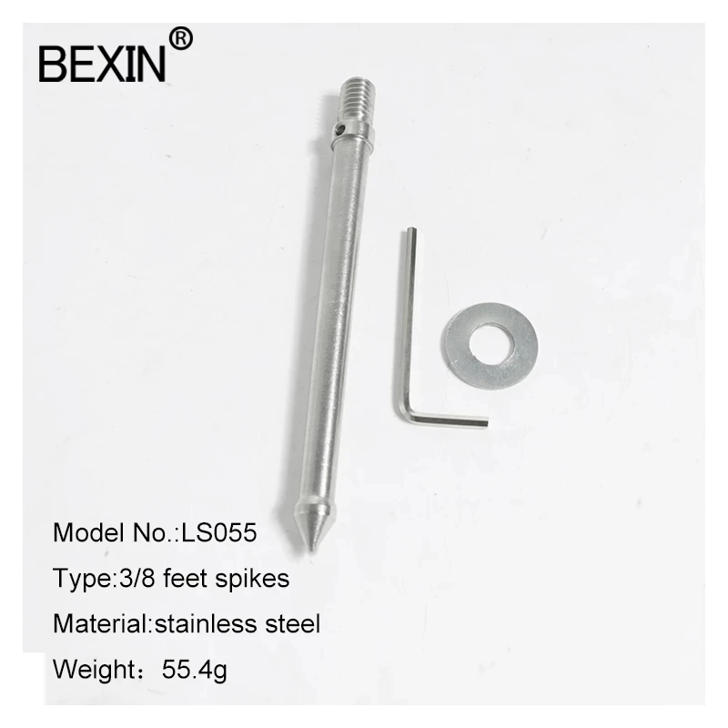 BEXIN-trípode Universal de repuesto, 120mm, 65mm, 3/8 pulgadas, pincho de pie para Bogen Manfrotto, Gitzo, Benro, RRS, SIRUI, monopié