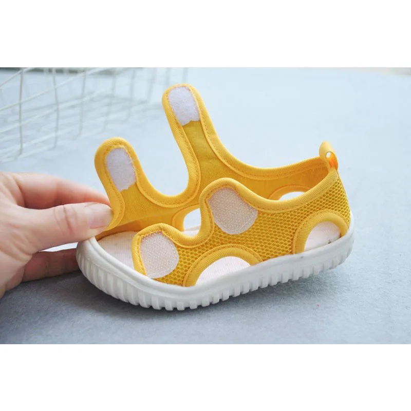 2023 summer new double hook children mesh sandals breathable wear-resistant soft comfortable casual baby sandals