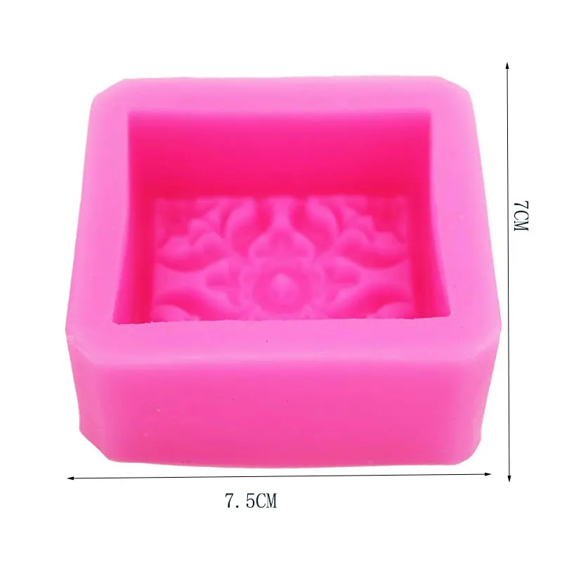 Engraving Flower Soap Mold Craft Art Silicone Soap Mold Craft Molds DIY Handmade Soap Molds