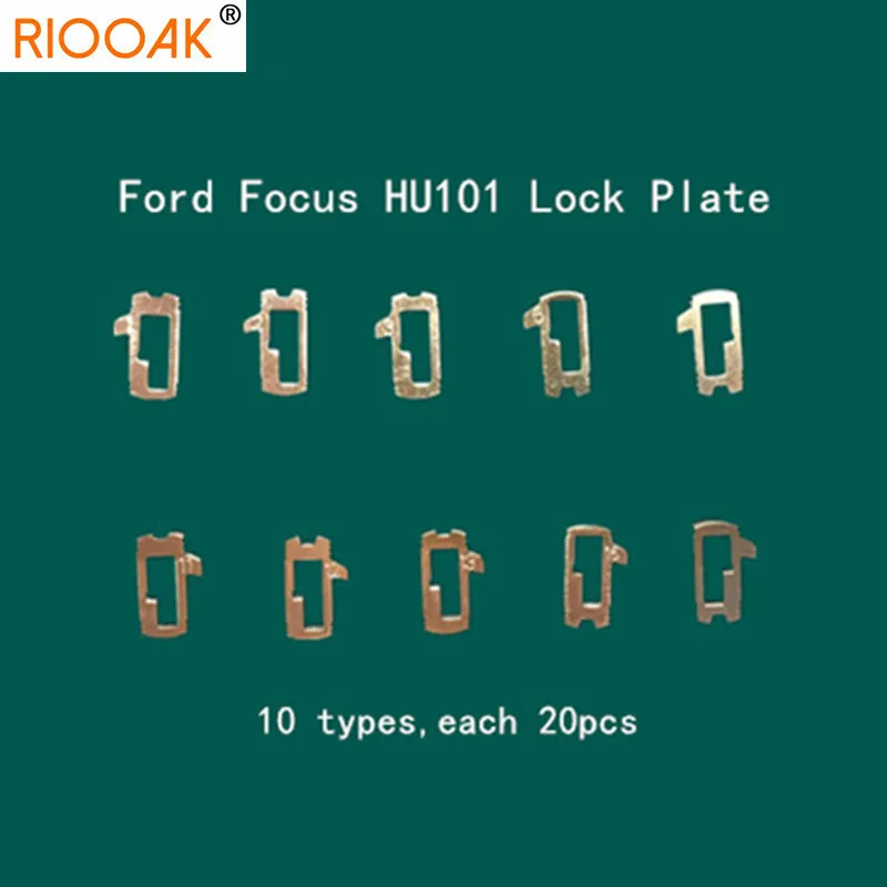 200pcs/lot HU101 Car Lock Reed Plate For Ford Focus Fiesta Ecosport Brass Material Locksmith Tools Car Lock Repair Kit