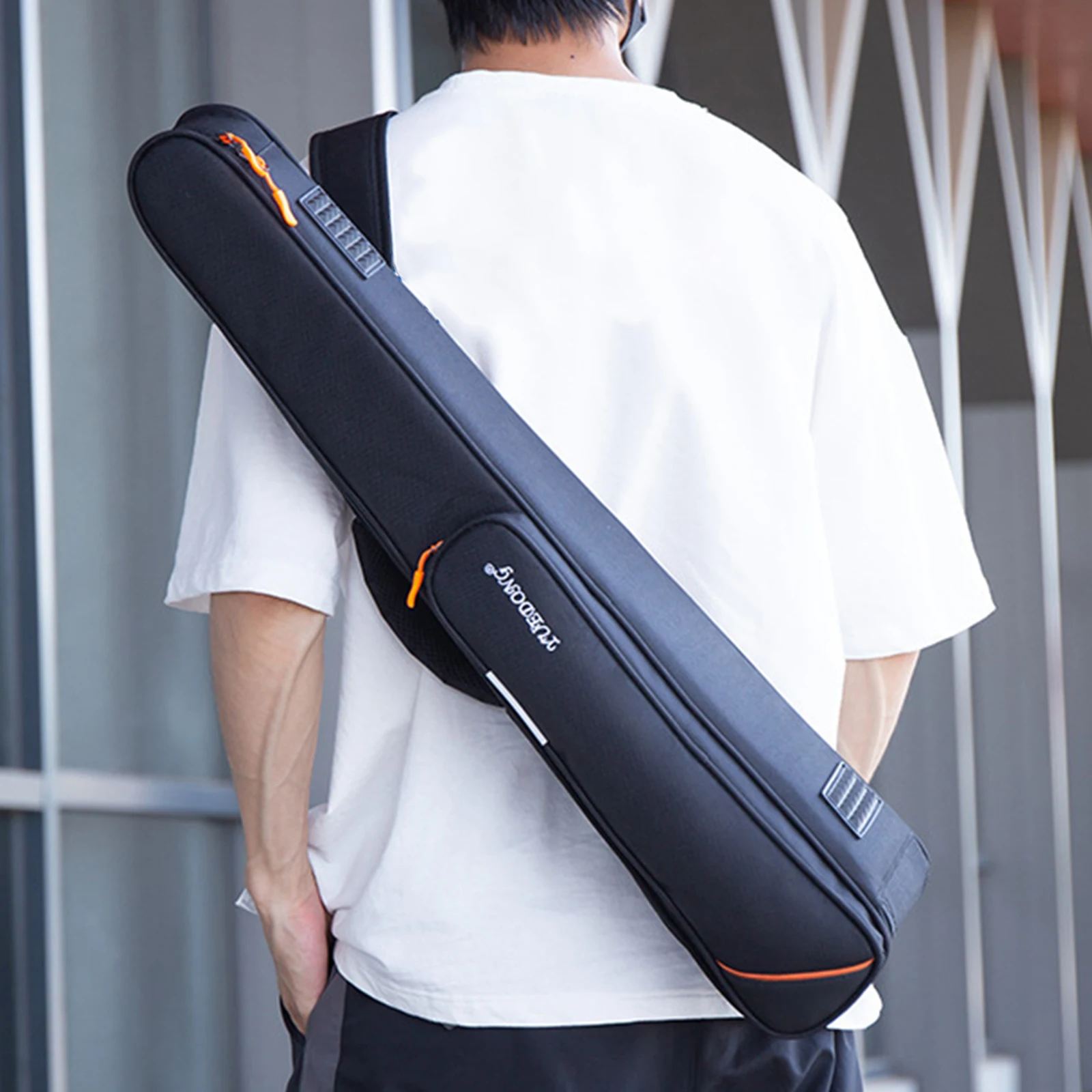 Lightweight Saxophone Storage Bag with Exterior Pocket and Flute Head Bag Oxford Cloth Clarinet Backpack