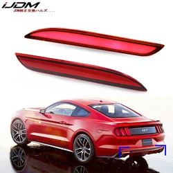 IJDM 3D 광학 LED 범퍼 반사등, 2015-2017 포드 머스탱용, 테일/브레이크 또는 리어 안개등, 방향 지시등 기능