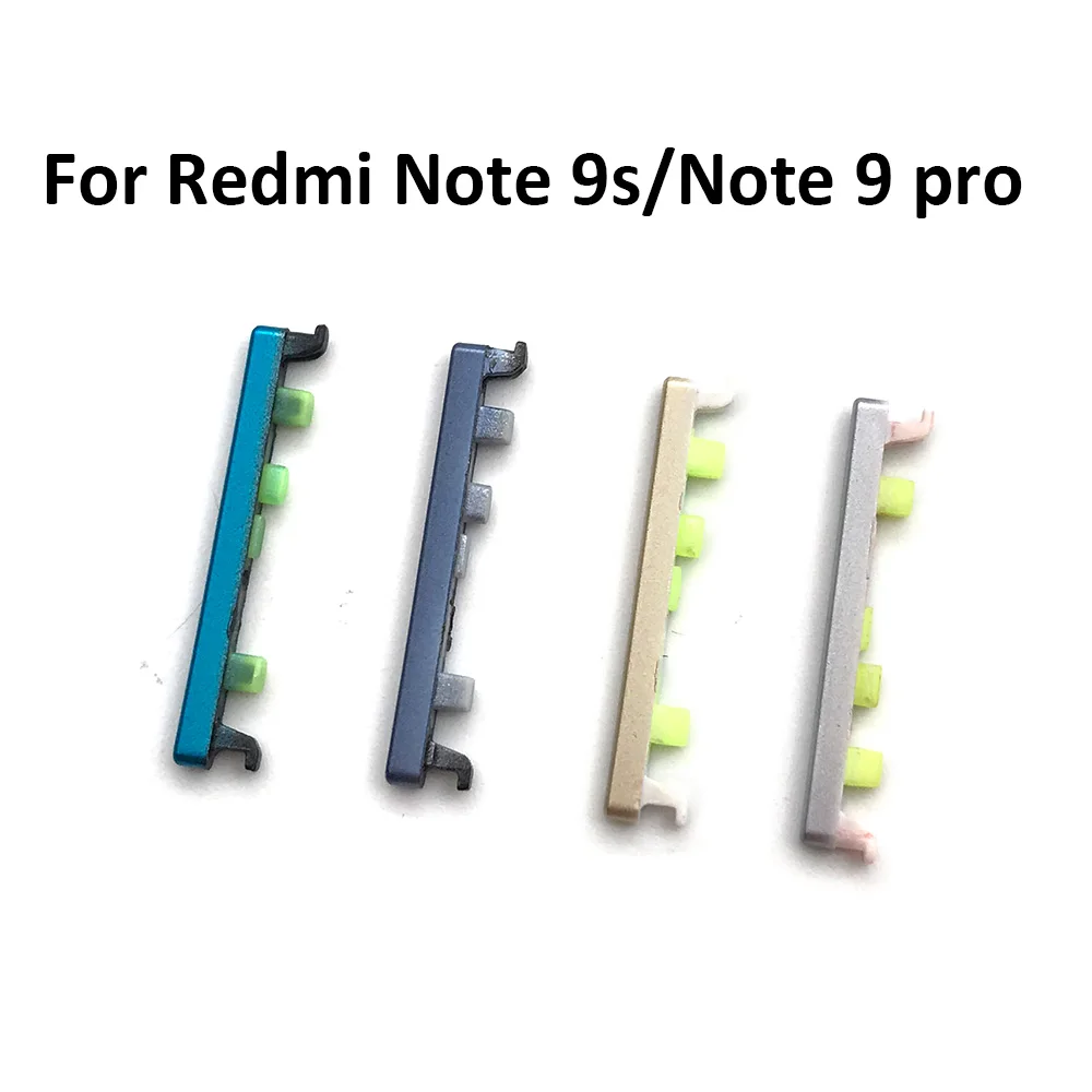 NEW For Xiaomi Redmi Note 9S 9 Pro Note 10 Pro 10s Side Power Key + Volume Button Replacement For Redmi Note 10 5G