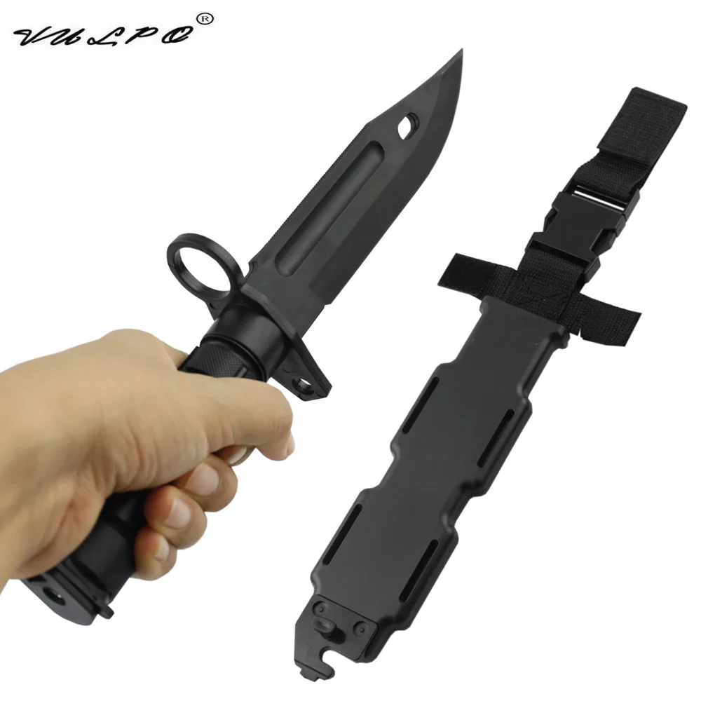 Airsoft Tactical Combat Plastic M9 Dagger Cosplay Model Toy Knife Training CS Game Bayonet