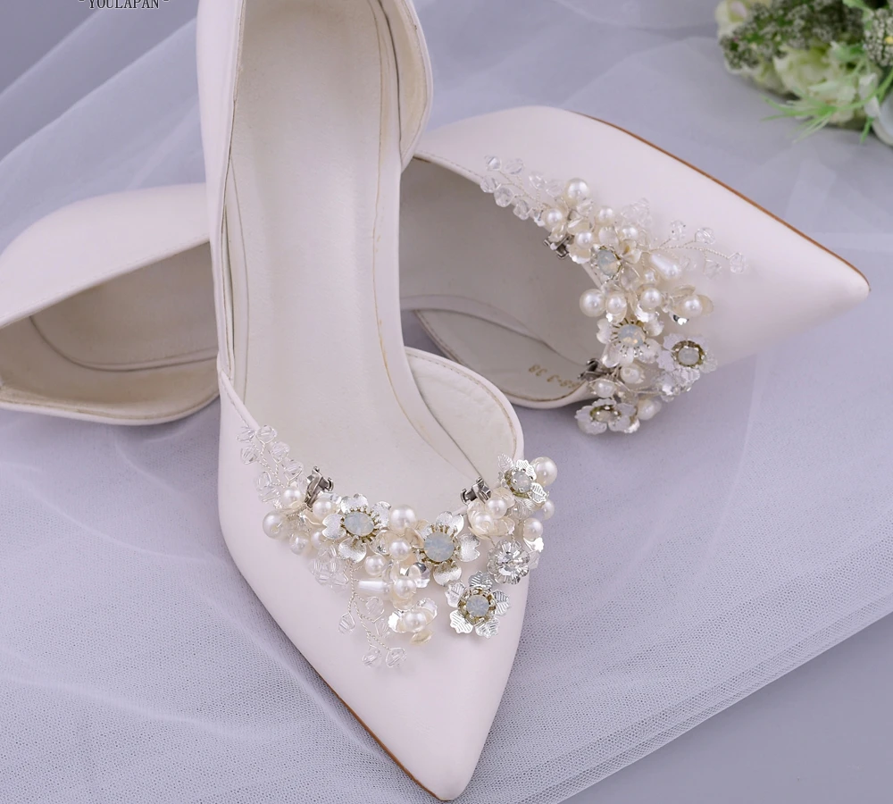 TOPQUEEN X22 2pcs Fashion Shoe Clip DIY Rhinestone Decoration Women High Heels Dress Shoes Accessories Wedding Fashion Buckle