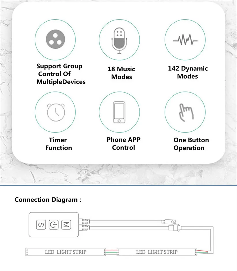 WS2812B Bluetooth Music Controller DC5-24V 38/24/21key IR Remote Controller For WS2812B WS2811 SK6812 Addressable Strip Light