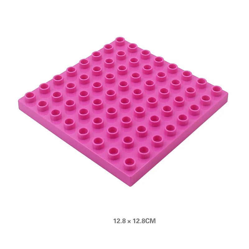 Large Particle Building Blocks Base Plates Big Size Basic Thick Thin Curved Bricks Accessories Compatible with Kids toys Gifts