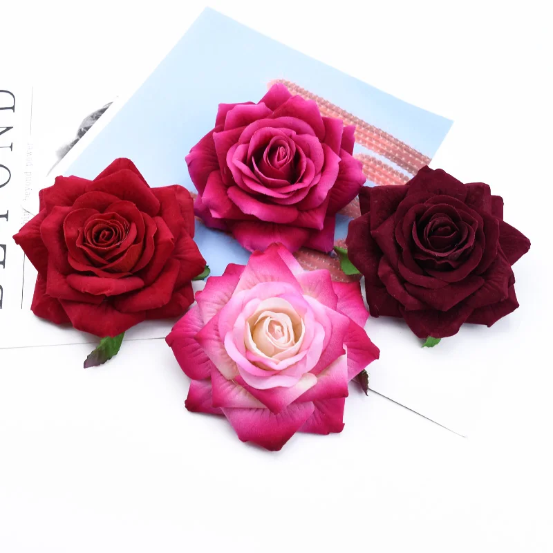 30/50 Stück künstliche Blumen für Zuhause, Raumdekoration, Hochzeit, Brautaccessoires, Ausverkauf, DIY-Geschenke, Boxen, Sammelalbum, Braut-Brosche – Detail 4