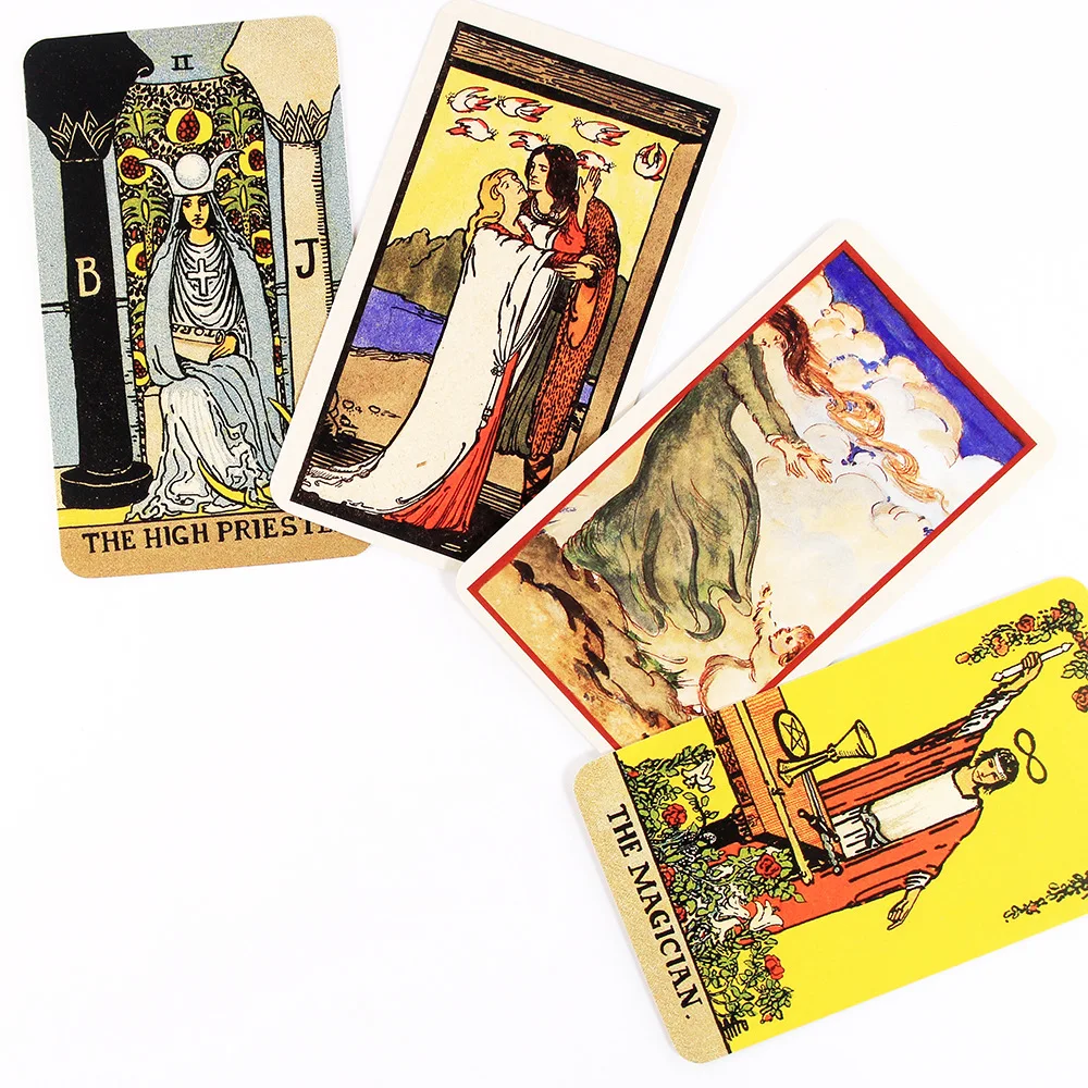 Hot Full English Radiant Rider Wait Tarot Cards Factory Made High Quality Smith Tarot Deck Board Game Cards Witch Tarot