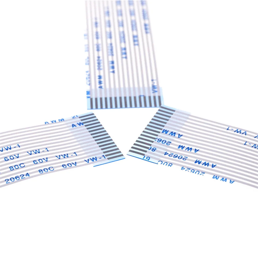 100pcs Flexible Flat Cable FFC 14 PIN 1.25 mm Pitch Same Directions 50 60 80 100 250 300 400 500 mm Length Type A Isotropy