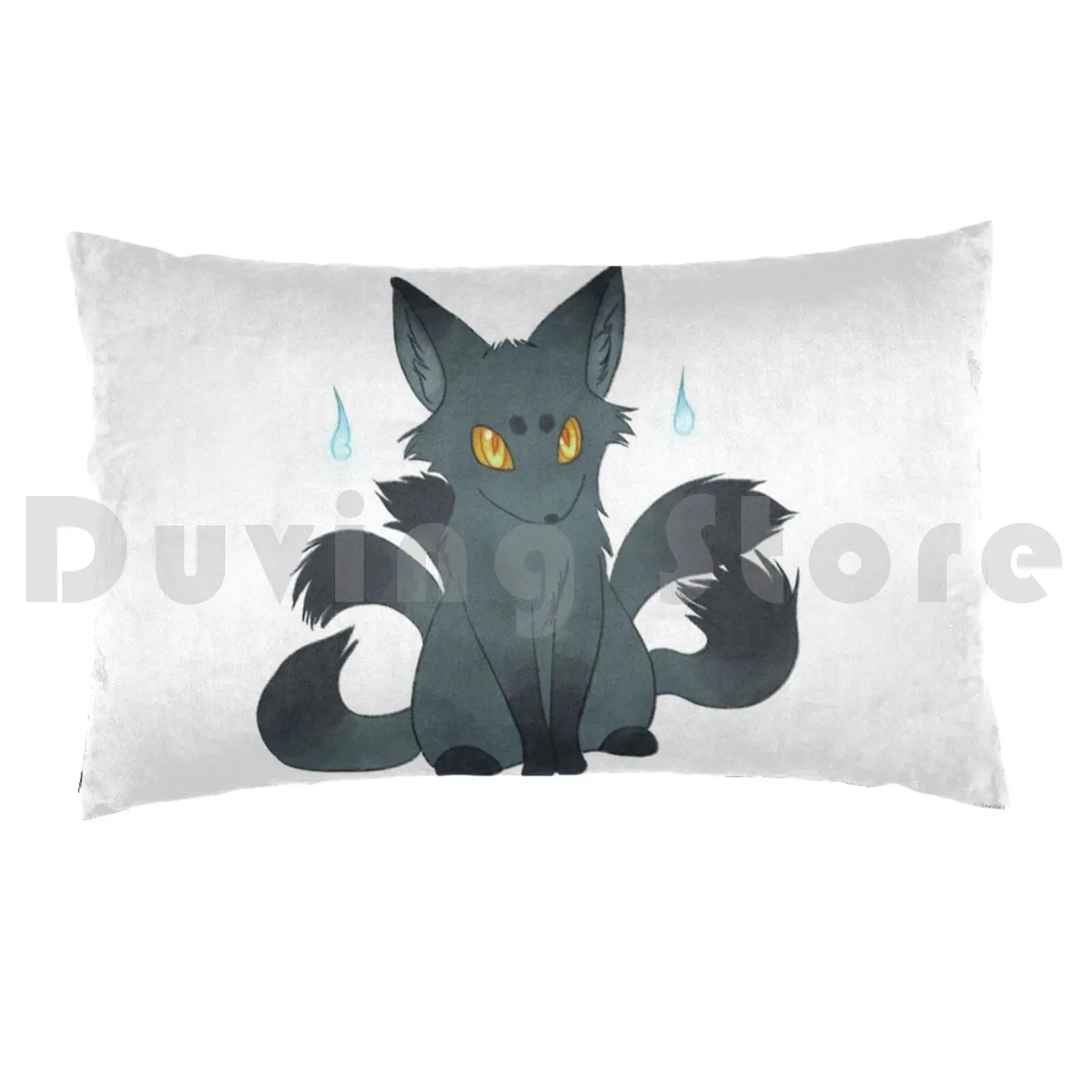 Fade The Pillow Case 20*30 Inch Fox Yokai Spirit Fire Canine