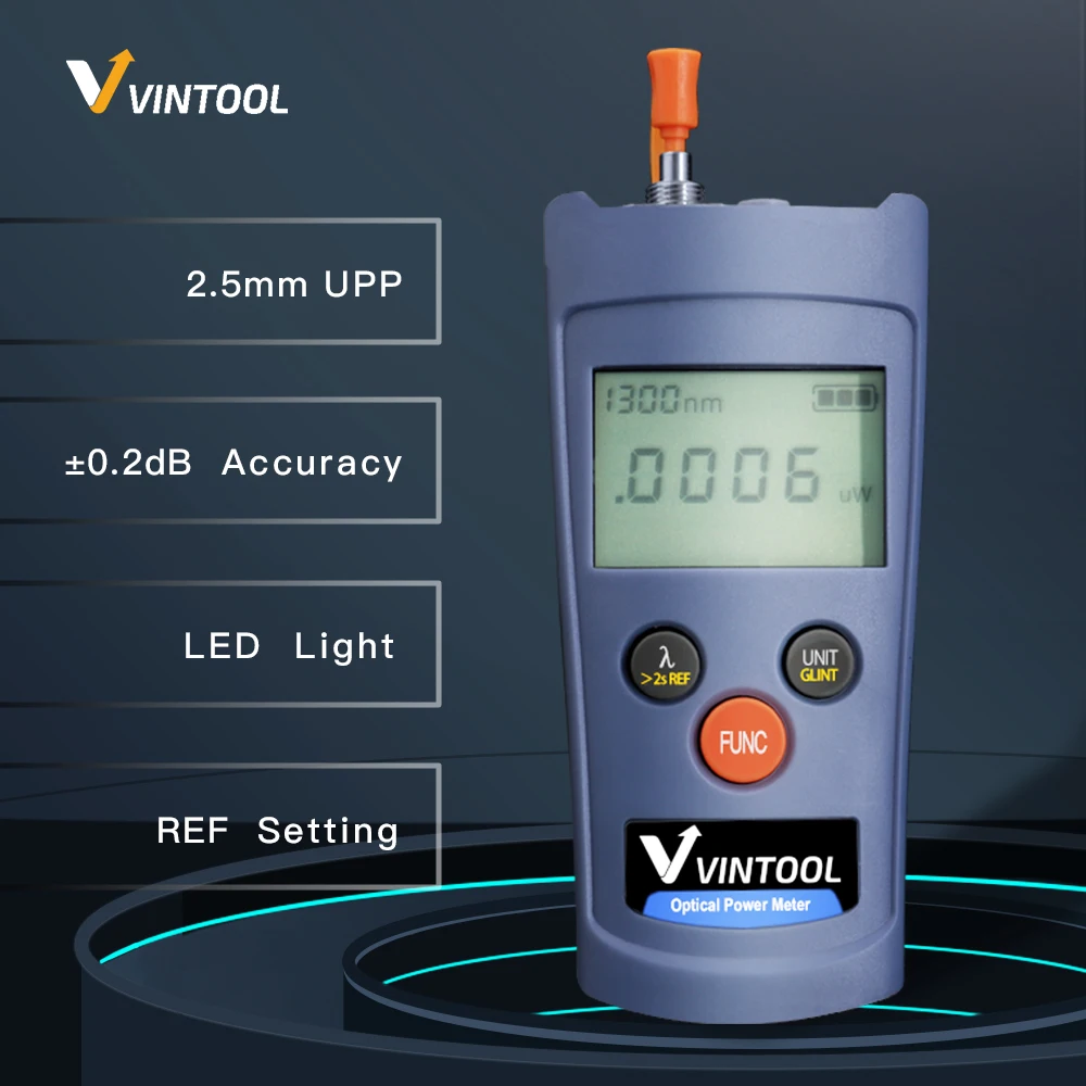 Mini Optical Fiber Tester -70~+6/ -50~+26dBm 2.5mm Universal for FC/SC/ST Adapters Optical Power Meter