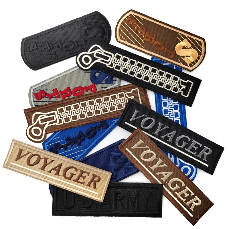 Sports Zipper Patches Cloth Mend Decorate Clothes Apparel Sewing Decoration Applique Badges