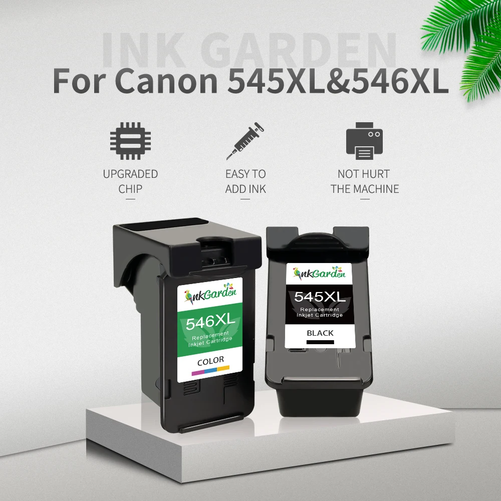 InkGarden 545XL 546 Tintenpatrone Ersatz für Canon 545 546XL Canon 545 kompatibel Pixma MG3053 MX490 MX494 MX495 Drucker